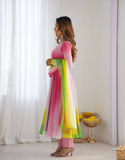 HEAVY PURE SOFT FOX GEORGETTE COLOURFULL PADDING