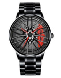 Men Watch Car Wheel Hub Dial 3D Waterproof Sports Watch